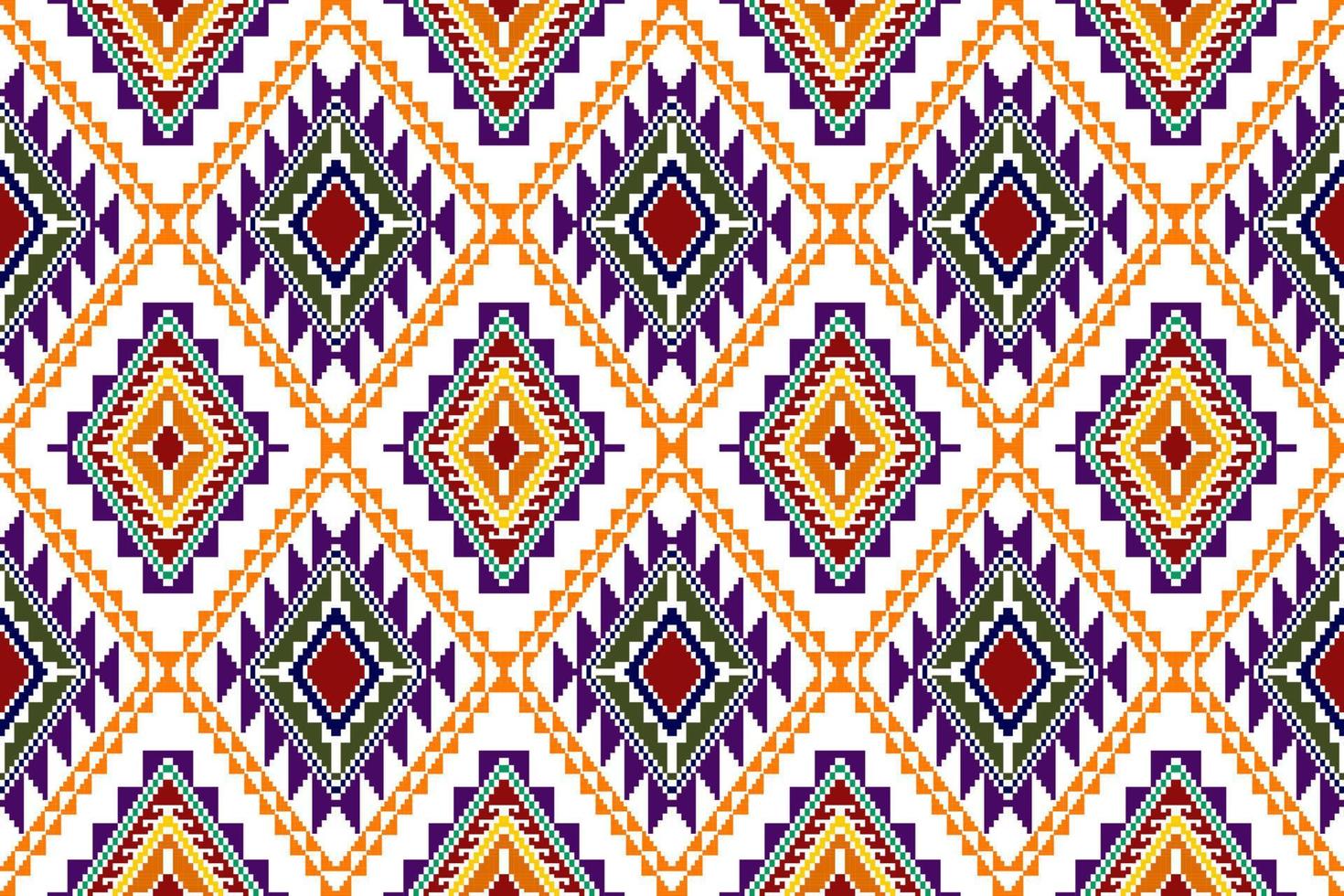 ikat abstracto geométrico étnico textil diseño de patrones sin fisuras. alfombra de tela azteca adornos de mandala decoraciones textiles papel tapiz. vector de bordado tradicional textil de pavo nativo boho tribal.