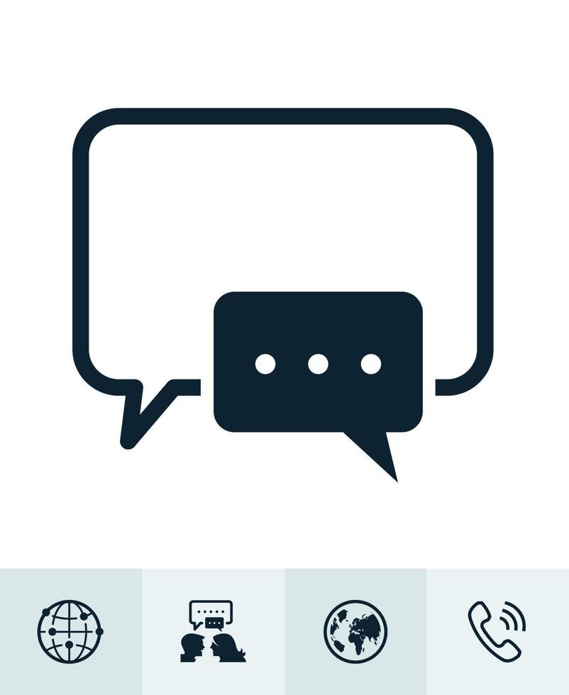 Communication icons with White Background vector