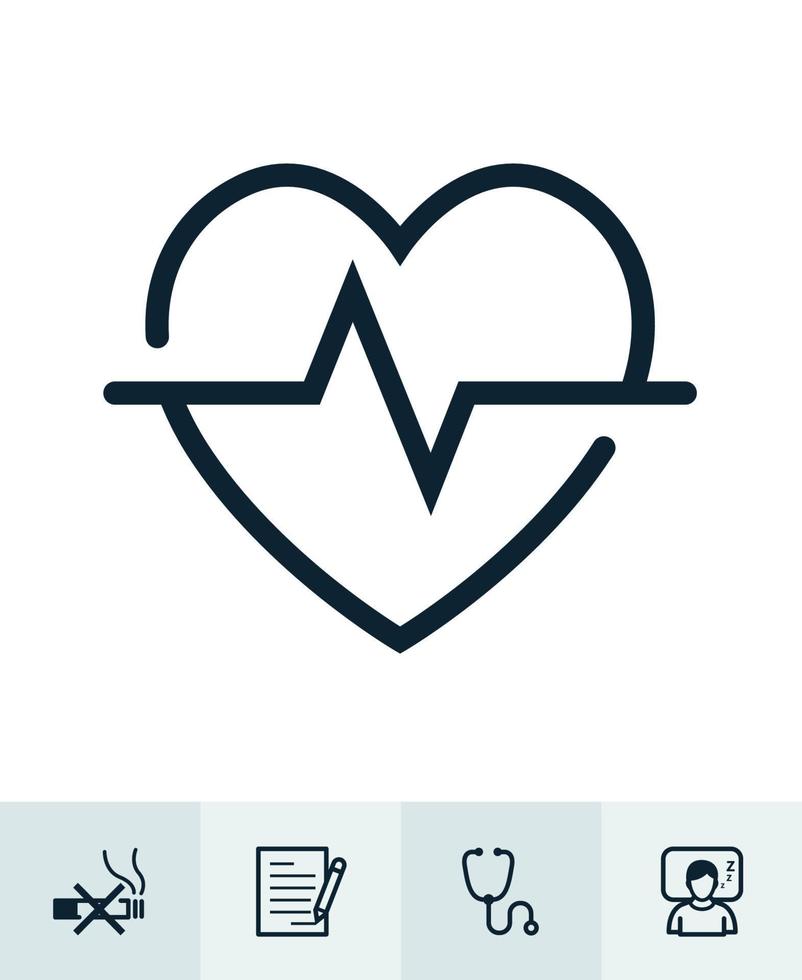 Health icons with White Background vector