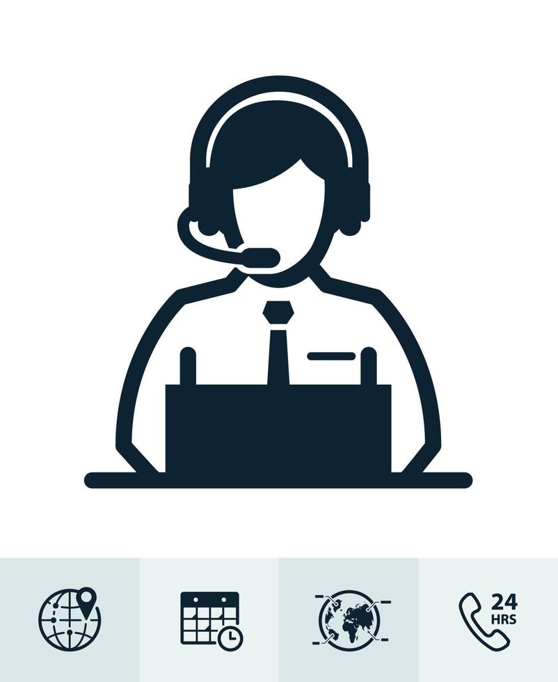 Shipping and Logistics icons with White Background vector