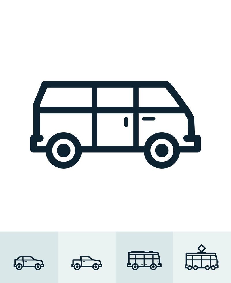 iconos de transporte y vehículos con fondo blanco vector