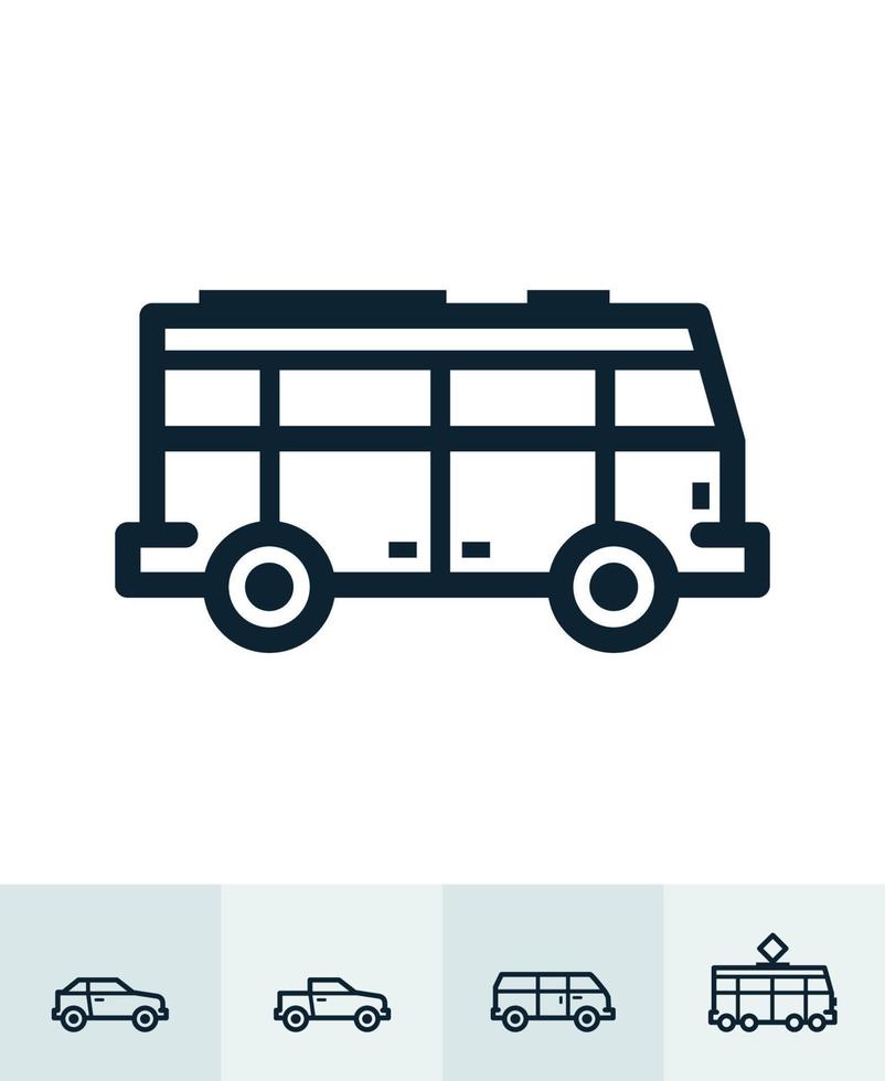 iconos de transporte y vehículos con fondo blanco vector