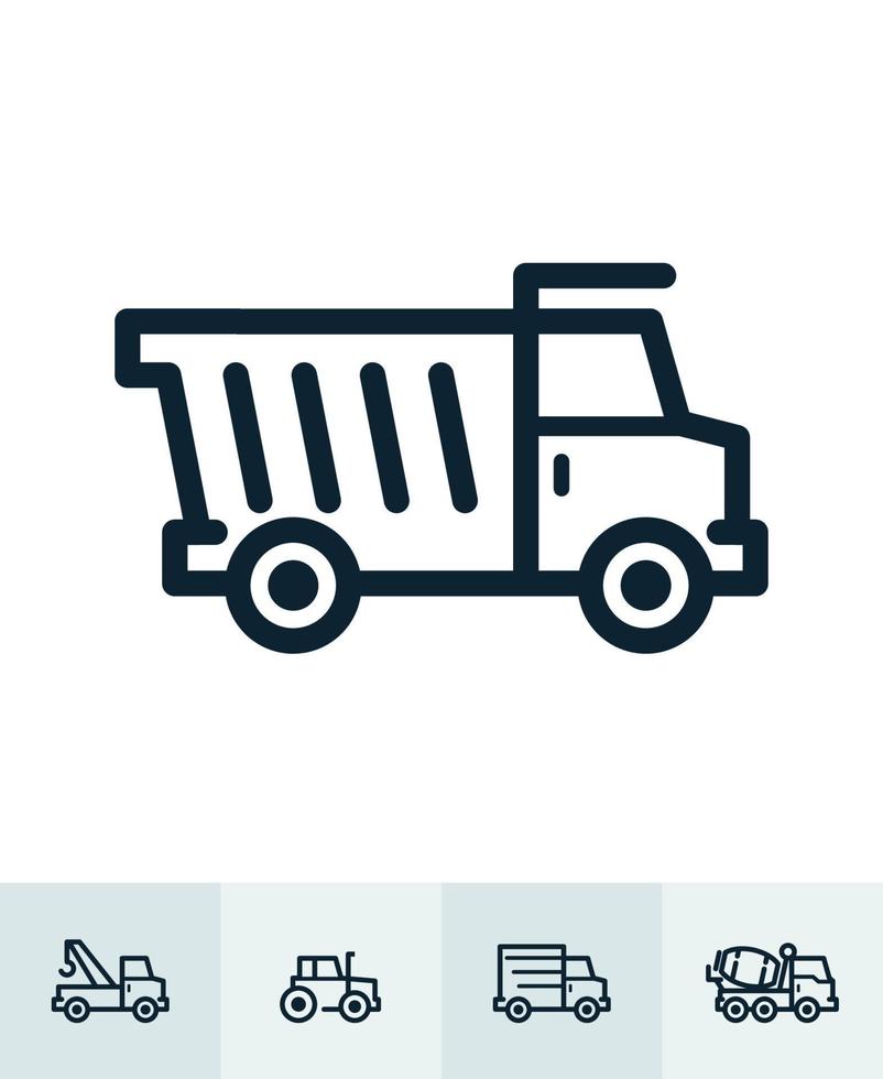 Transportation and Vehicles Icons with White Background vector
