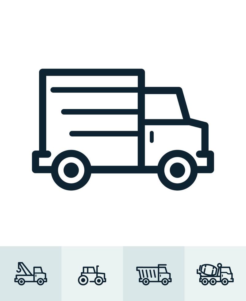 Transportation and Vehicles Icons with White Background vector