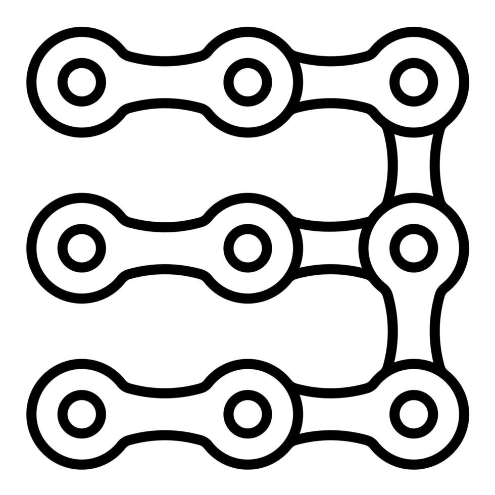 Cycle Chain Line Icon vector