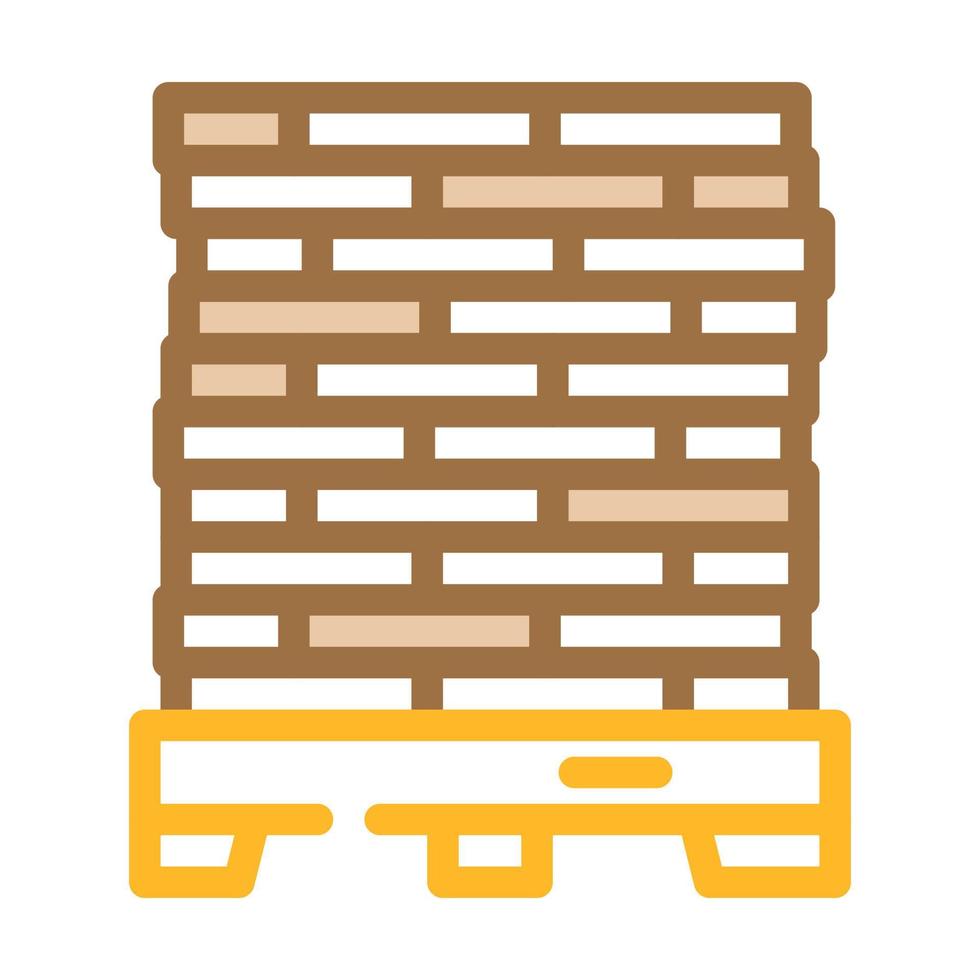 pallet peat color icon vector illustration