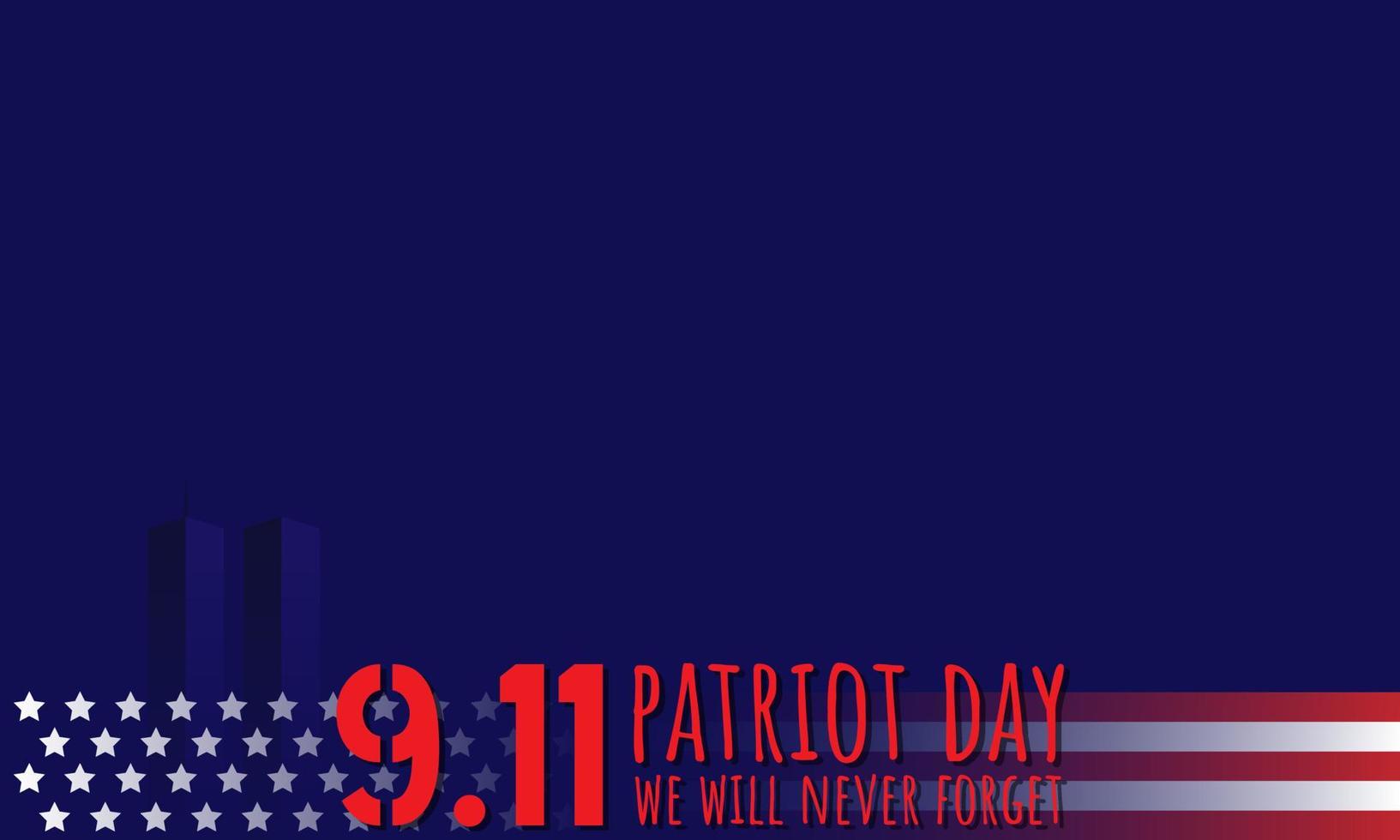 Patriot Day Background and Copy Space Area. Suitable for Patriot Day