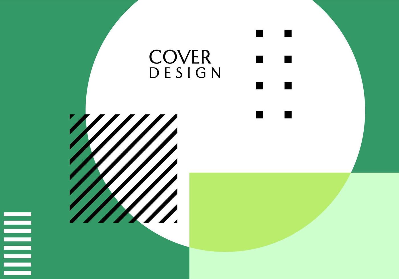 diseño de cubierta minimalista y geometría moderna. fondo abstracto verde. portada del libro, sitio web, presentación vector