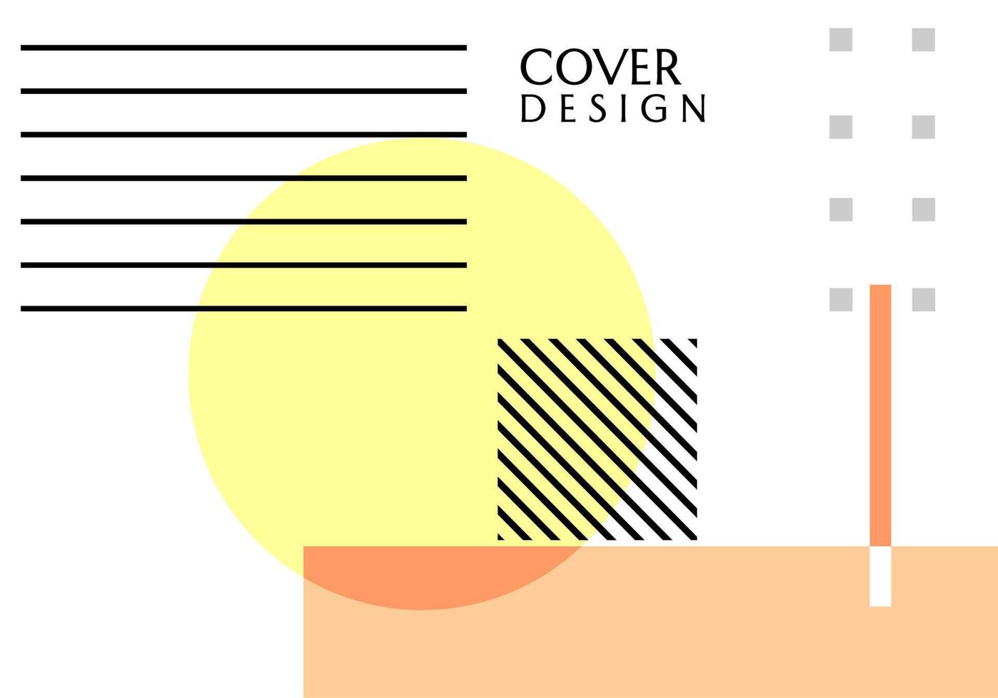 diseño vectorial fondo geométrico abstracto con elementos de forma cuadrada y circular. utilizado para diseño de banner, sitio web, negocios vector