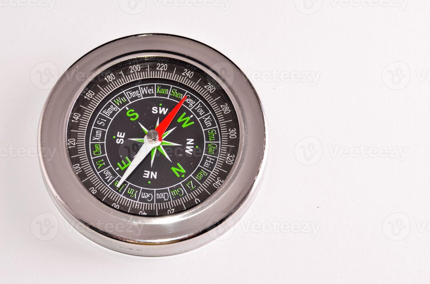 Compass on white photo