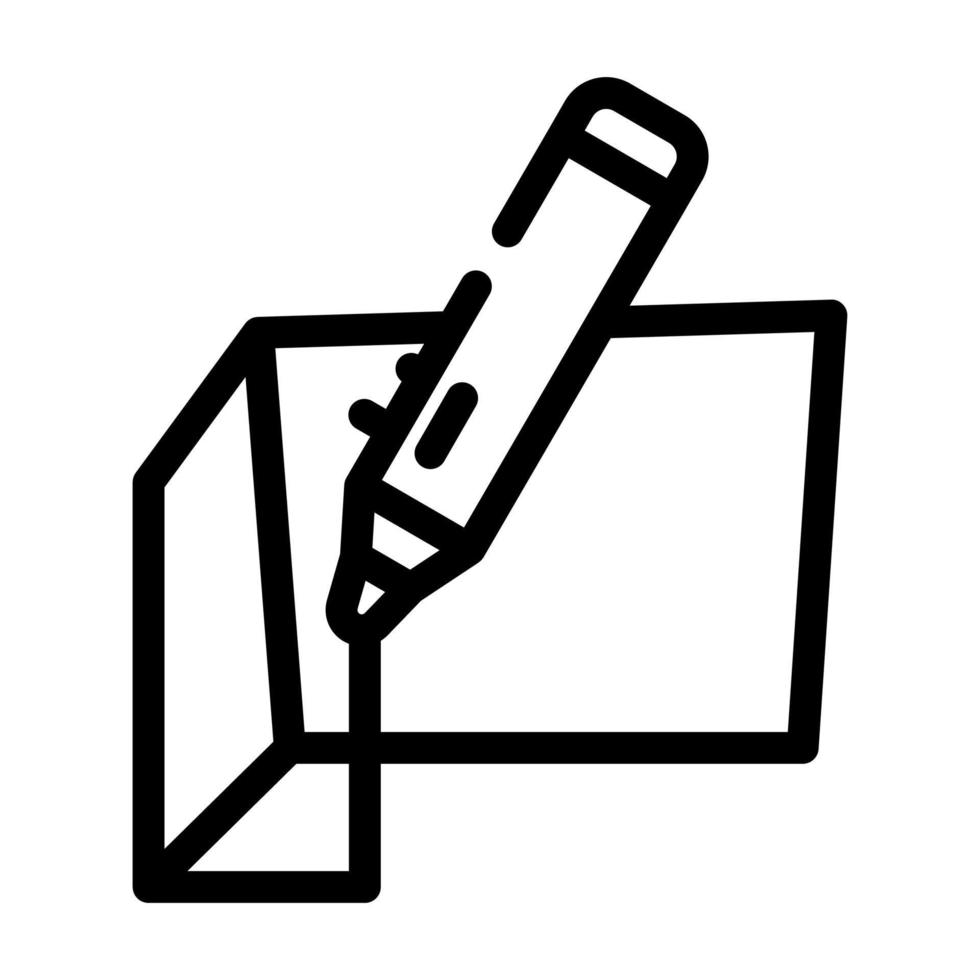 3d pen line icon vector illustration flat