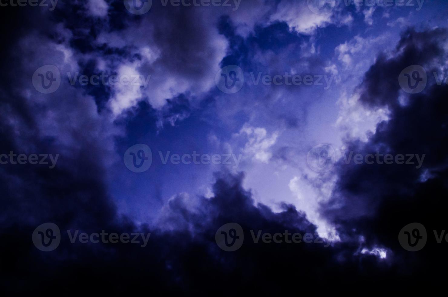 Colored Clouds at Sunset photo