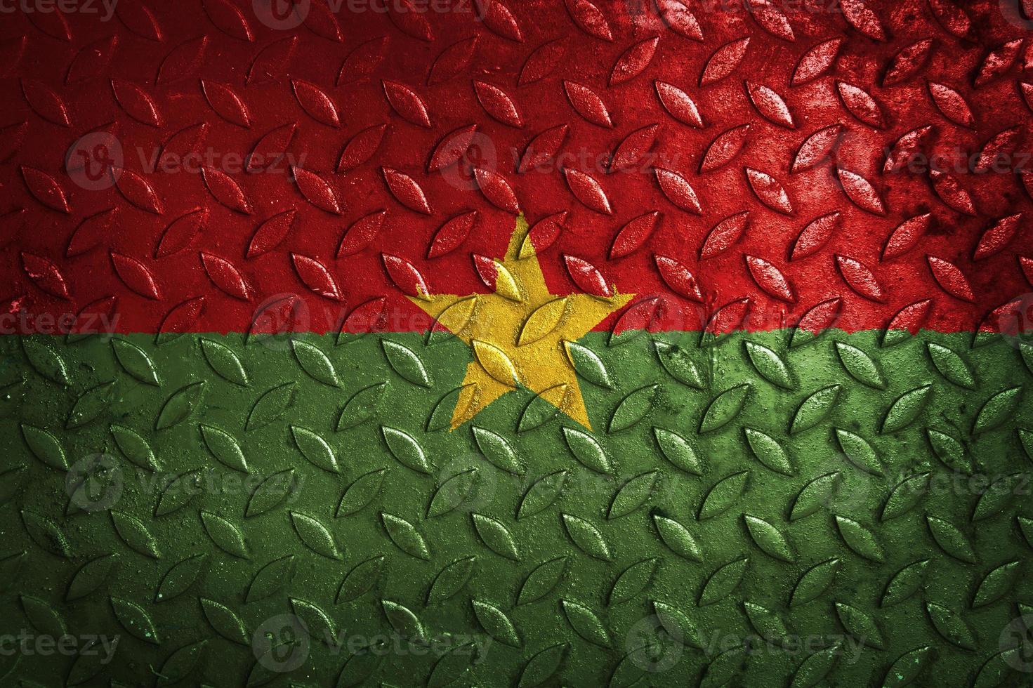 burkina flag metal texture statistic photo