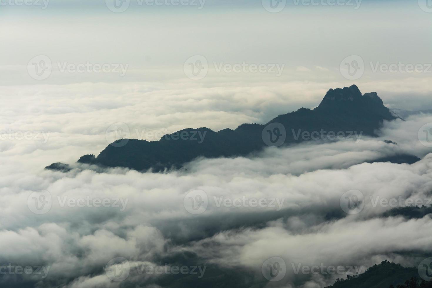 Morning Mist with Mountain ,sea of mis photo