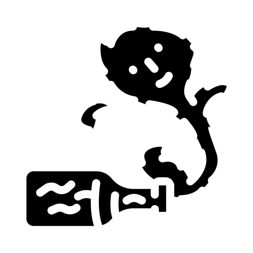 gin fantasy character glyph icon vector illustration