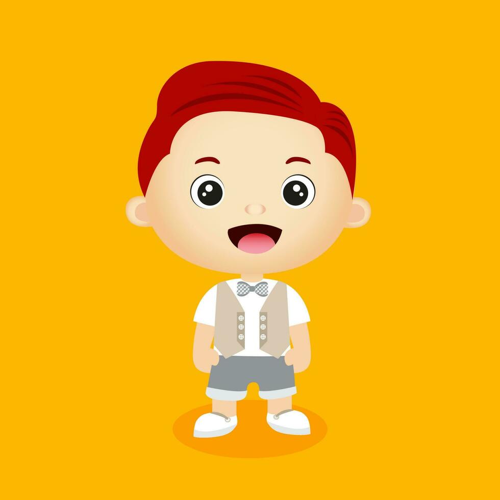 cute boy vector illustration