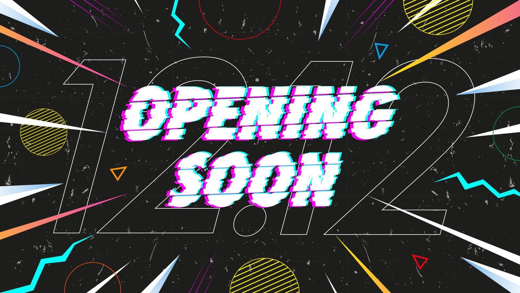 Opening soon abstract black background Free Vector
