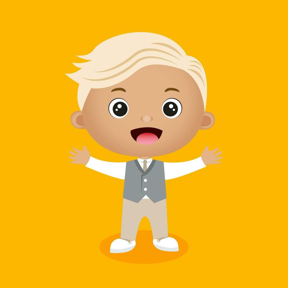 cute boy vector illustration