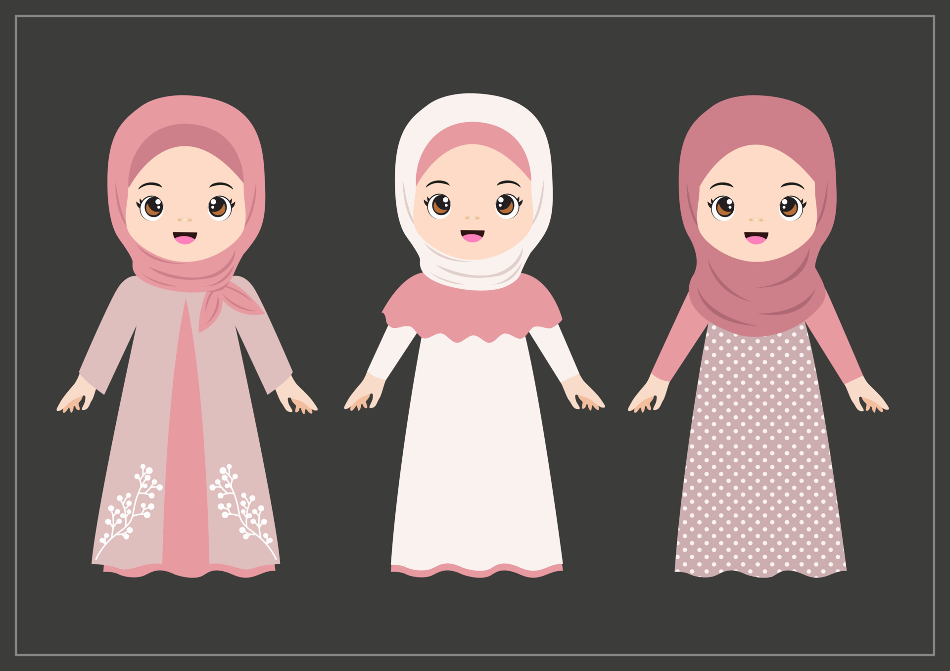 13+ Thousand Cute Hijab Girl Vector Royalty-Free Images, Stock Photos &  Pictures