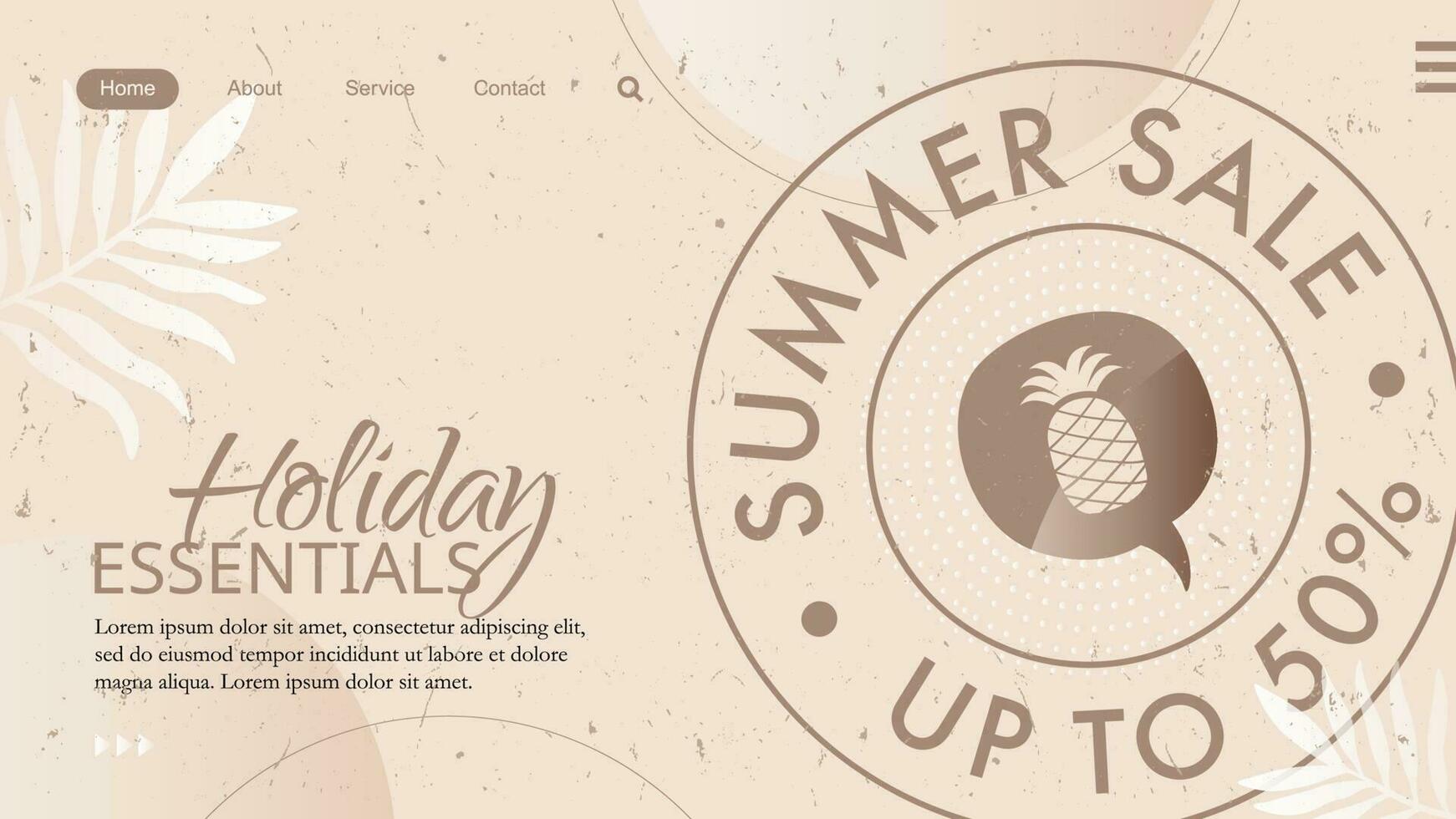 summer sale banner with stamp vector