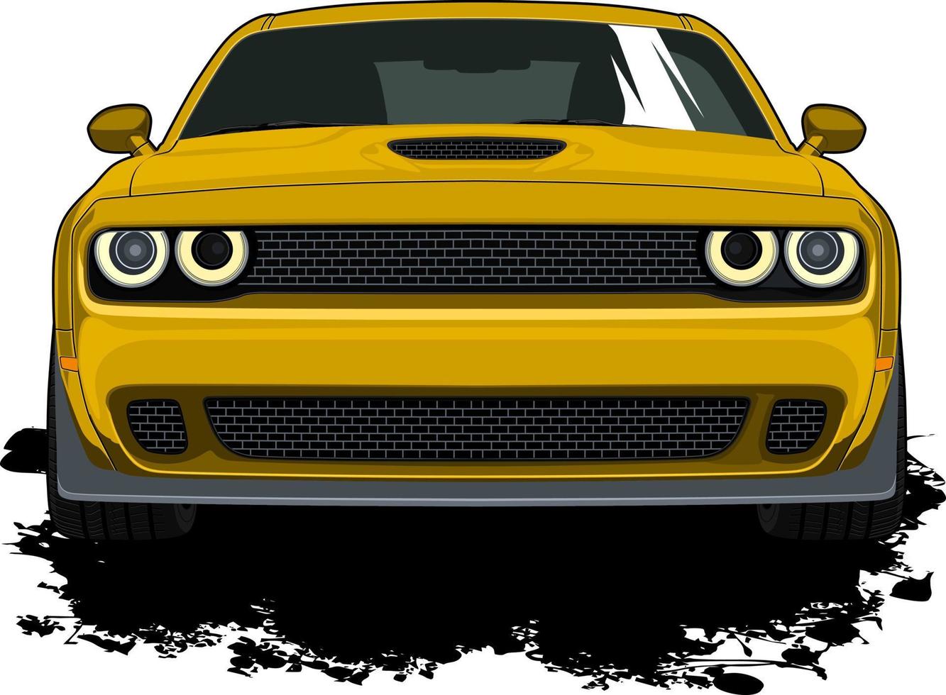 Front view car vector illustration for conceptual design