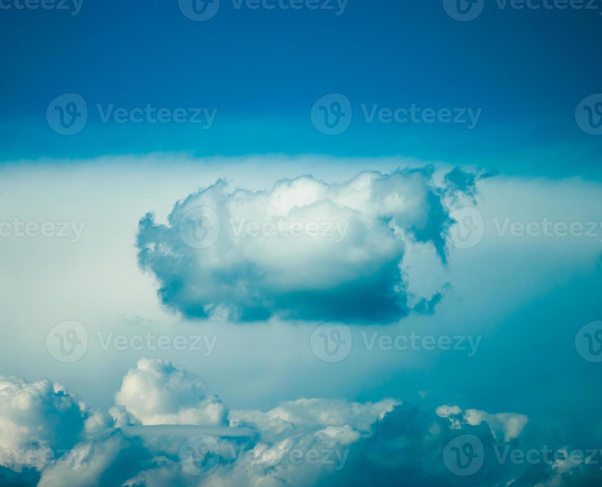 Beautiful clouds in the blue sky.  Blue sky with clouds background. photo