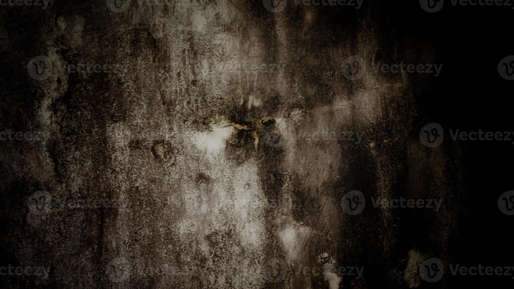 Dark scary background. Dark black concrete wall, scary halloween background cement texture photo