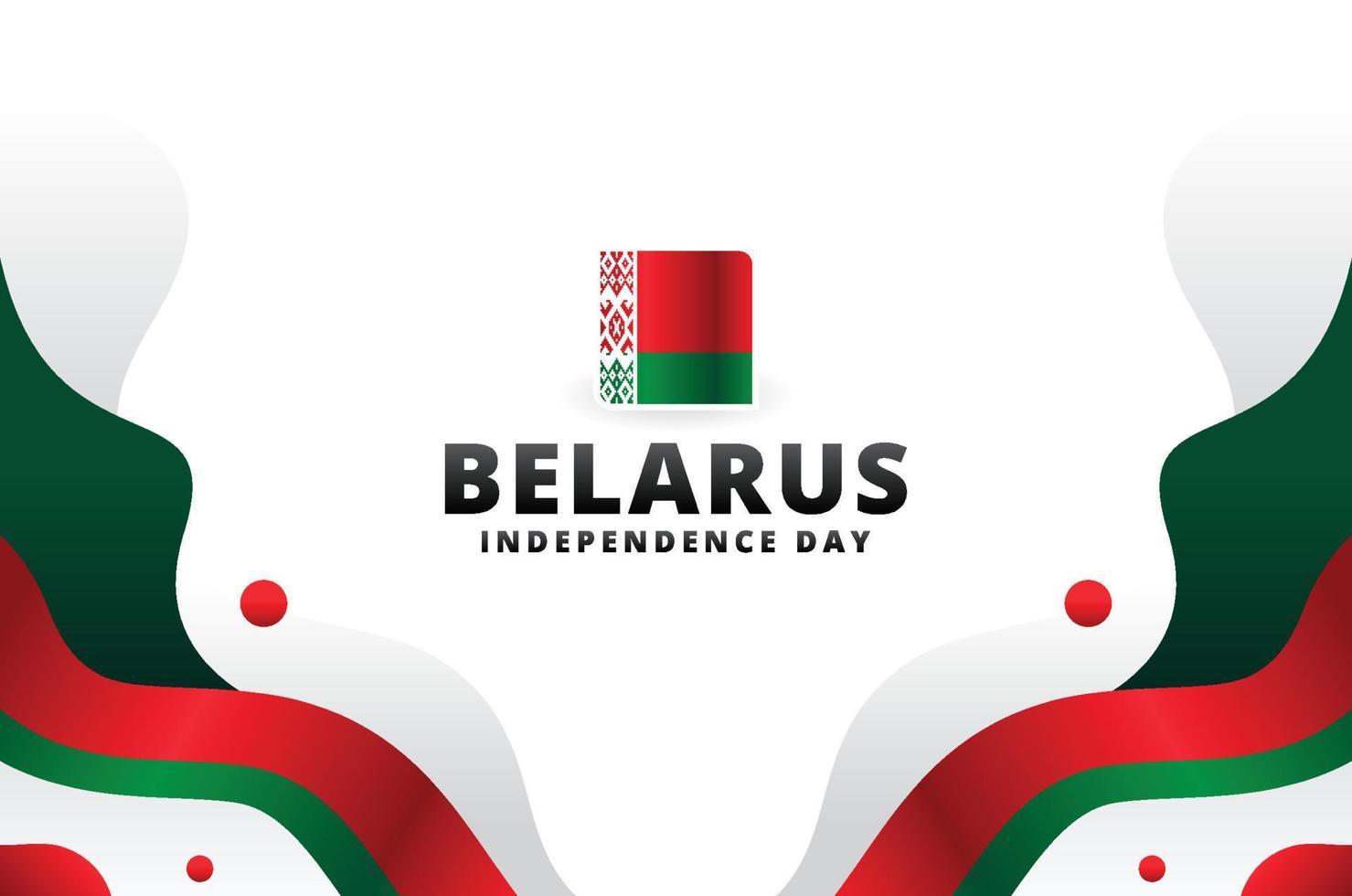 fondo de diseño del día de la independencia de bielorrusia para el momento internacional vector