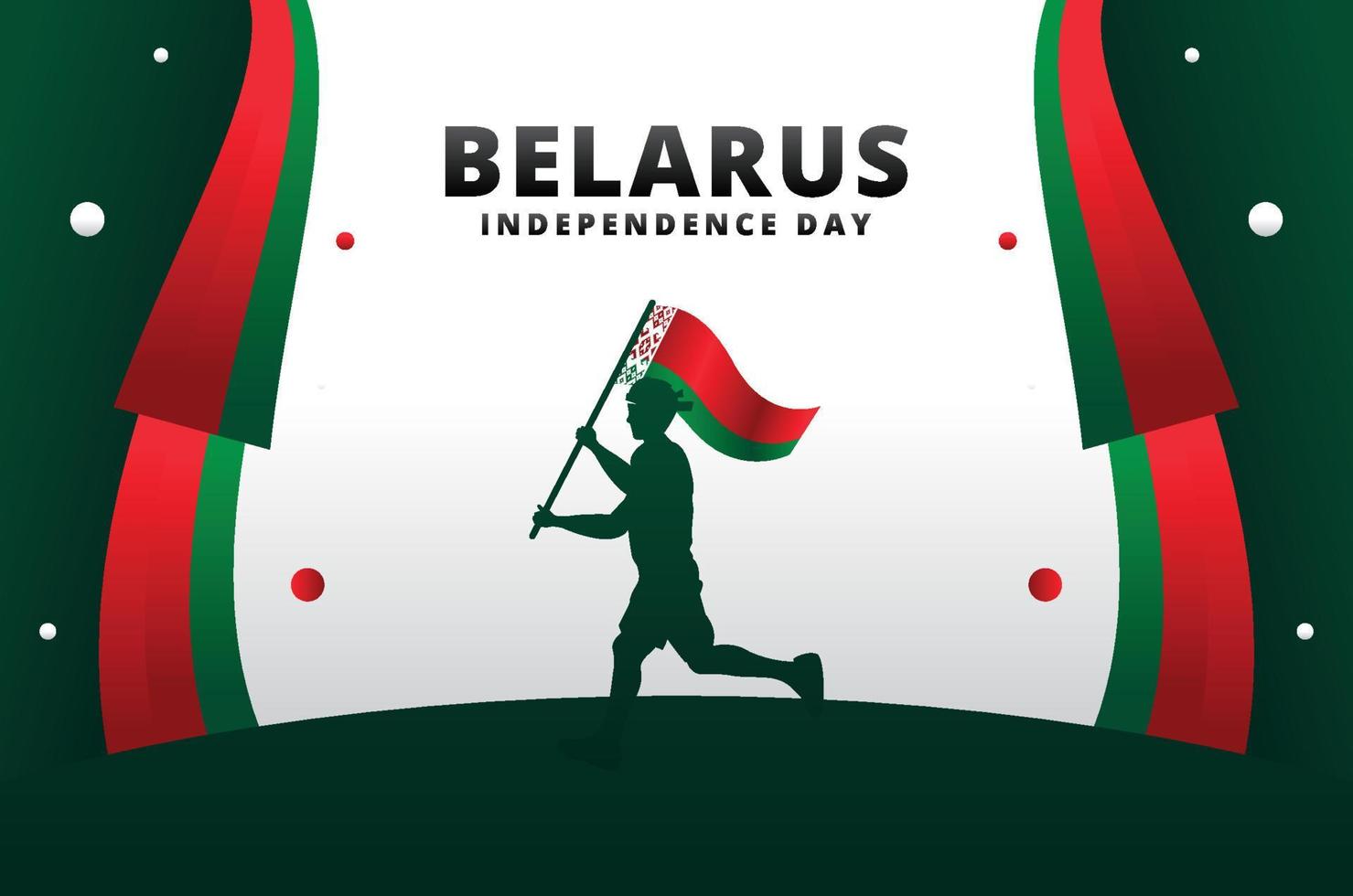 Belarus Independence Day Design Background For International Moment vector