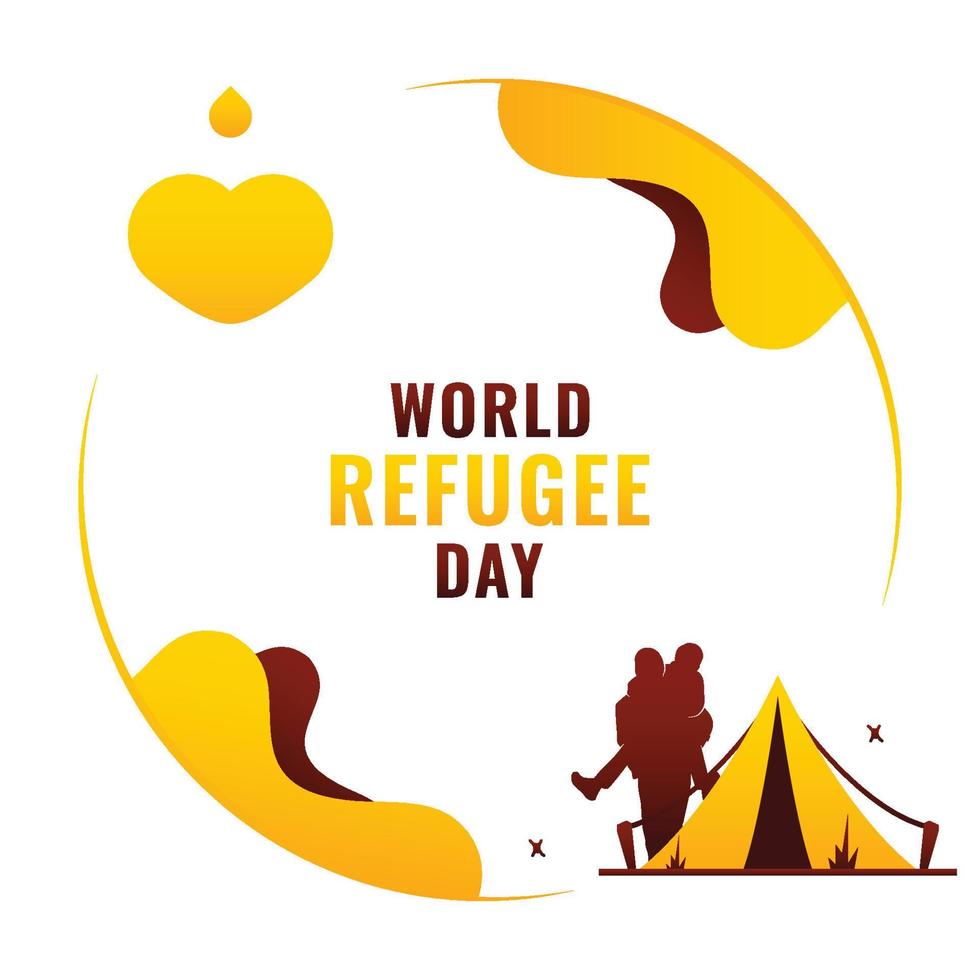 World Refugee Day vector