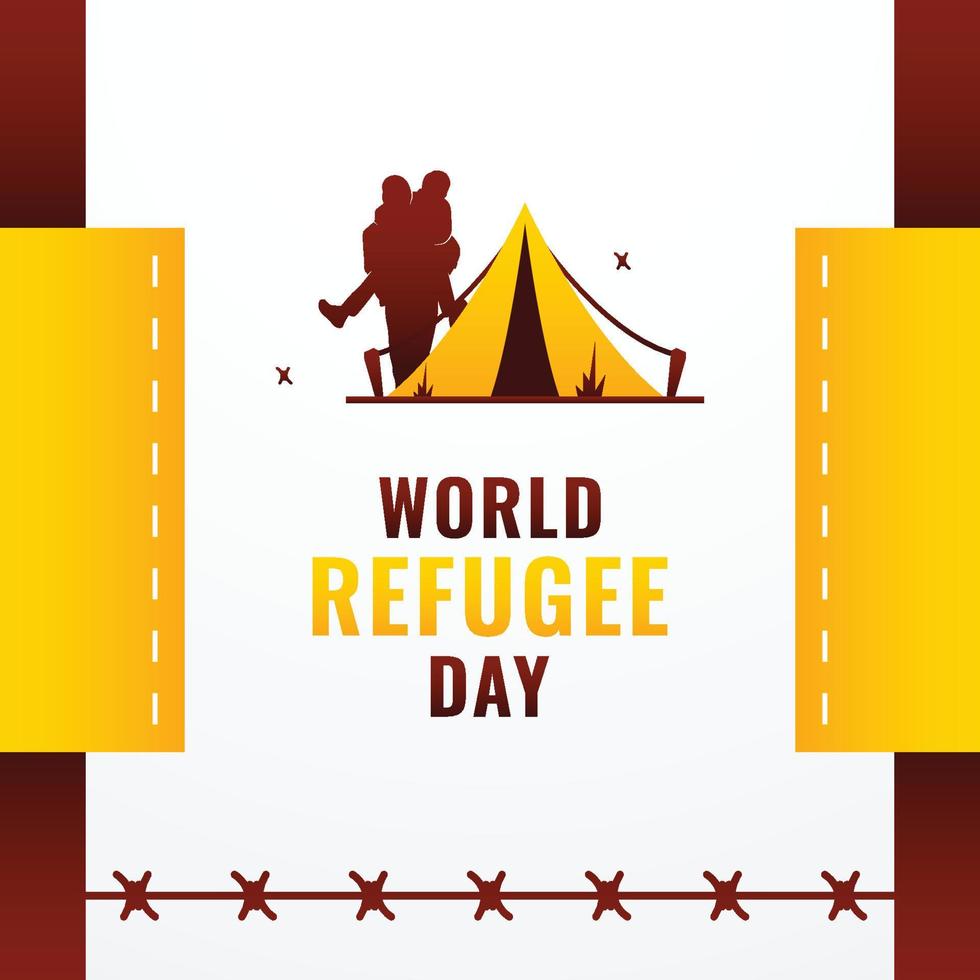 World Refugee Day vector