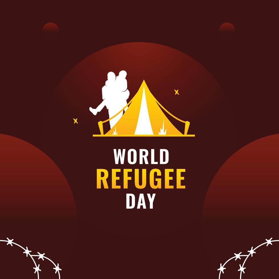 World Refugee Day vector