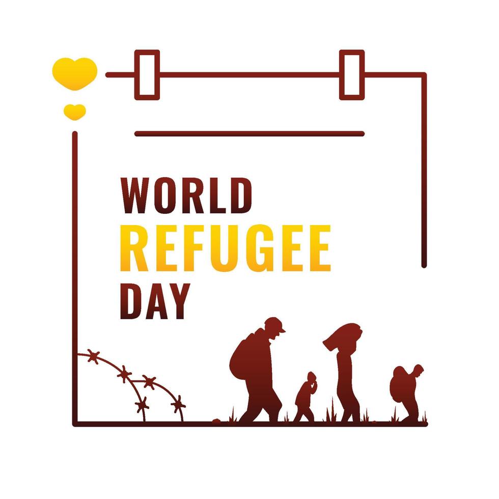 World Refugee Day vector