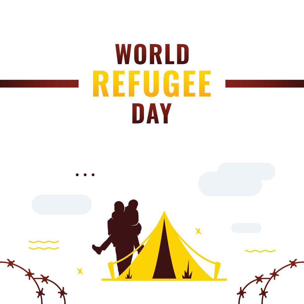 World Refugee Day vector