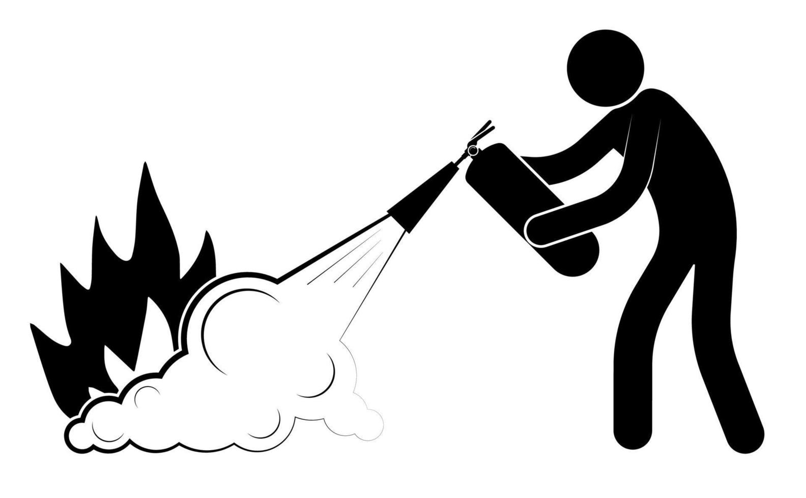 Crisis. A man holds a dying red and green arrow in his hands. Falling oil and stock prices. Isolated vector on white background