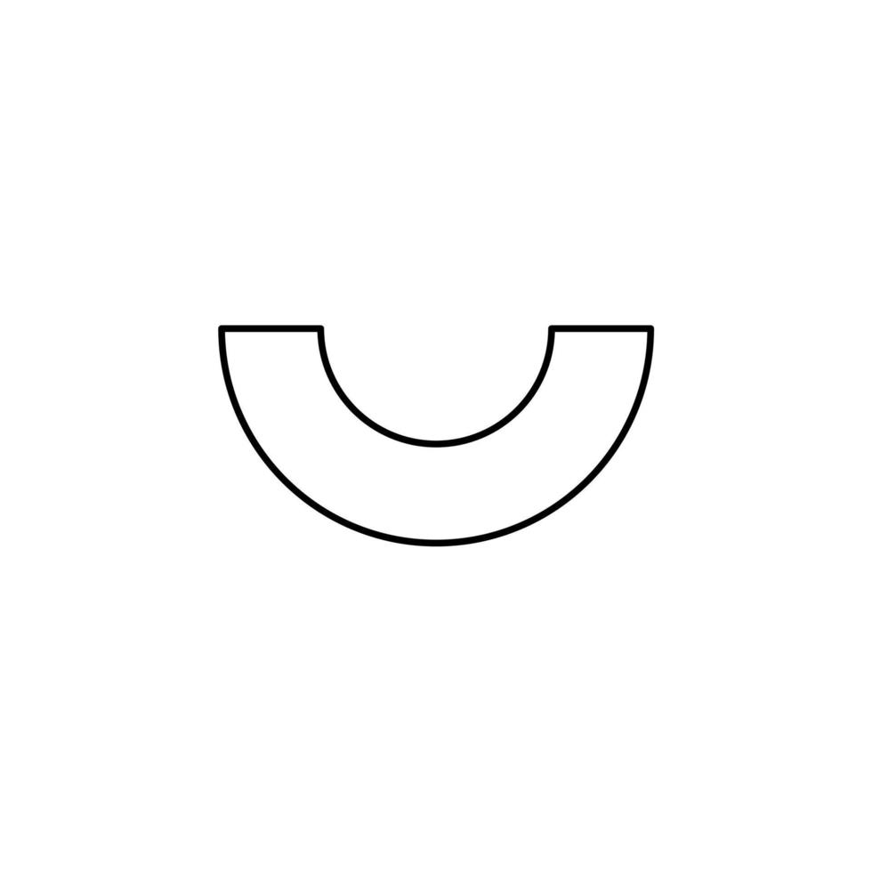 Fruit, Fresh, Healthy Thin Line Icon Vector Illustration Logo Template. Suitable For Many Purposes.