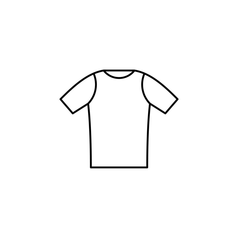 Shirt, Fashion, Polo, Clothes Thin Line Icon Vector Illustration Logo Template. Suitable For Many Purposes.