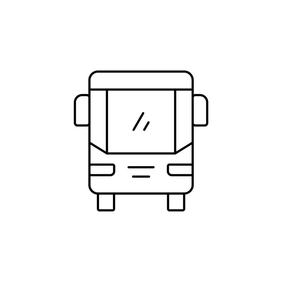 Cab, Taxi, Travel, Transportation Thin Line Icon Vector Illustration Logo Template. Suitable For Many Purposes.