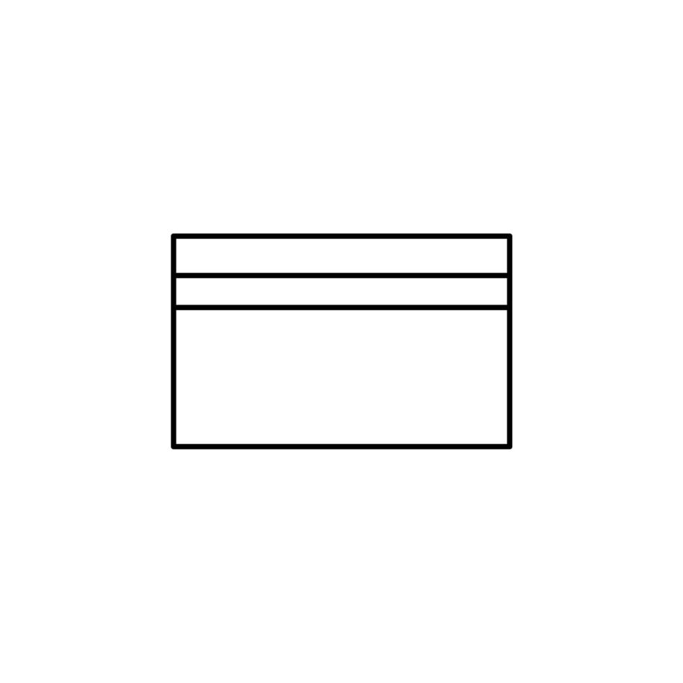 Credit Card, Payment Thin Line Icon Vector Illustration Logo Template. Suitable For Many Purposes.