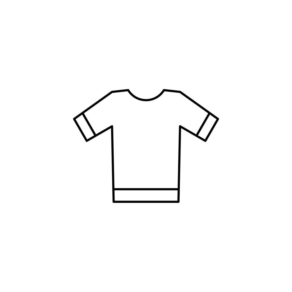 camisa, moda, polo, ropa delgada línea icono vector ilustración logotipo plantilla. adecuado para muchos propósitos.