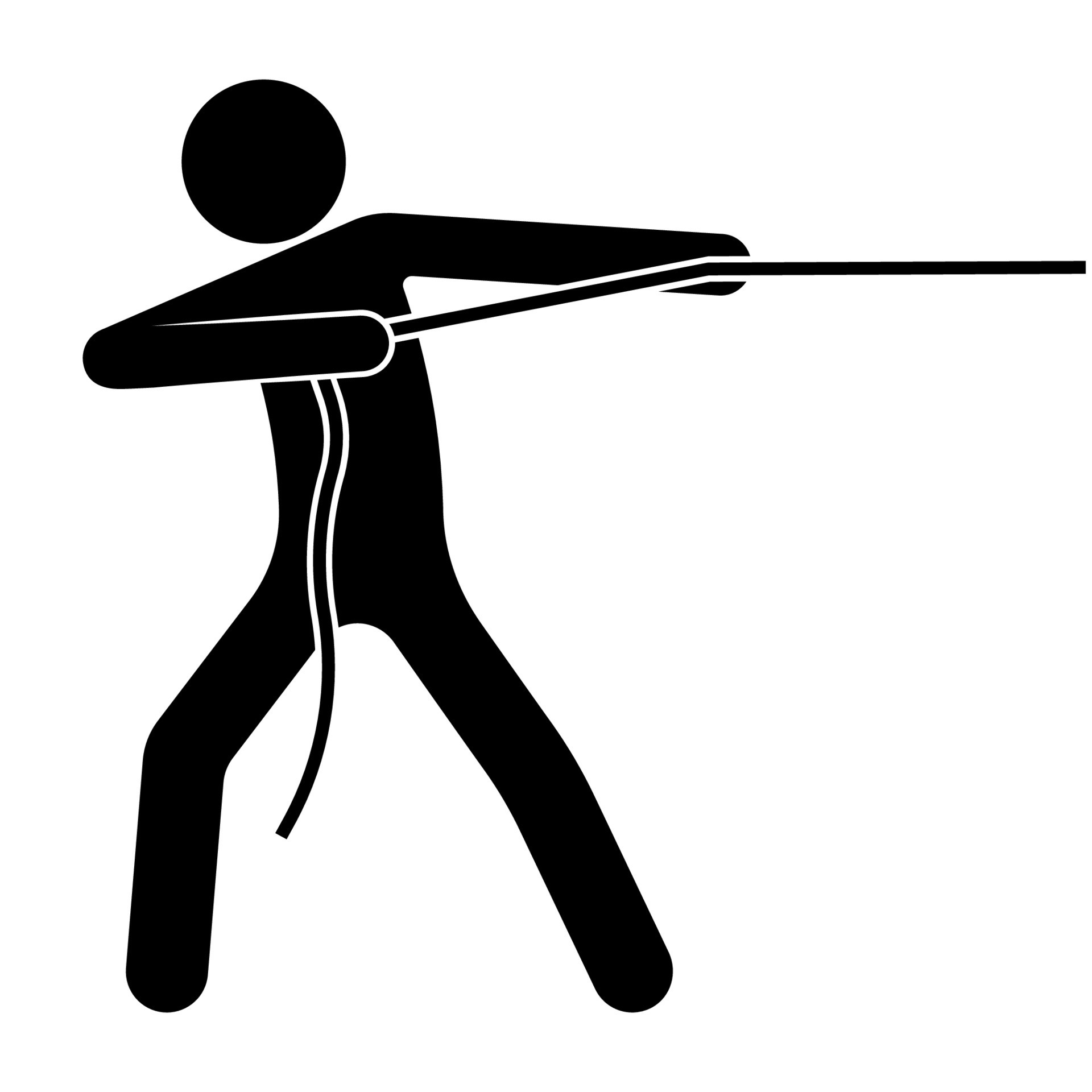 man pulls a rope with a heavy load. Performing an impossible task