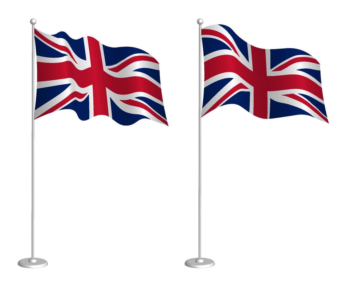 flag of United Kingdom of Great Britain and Northern Ireland on ...