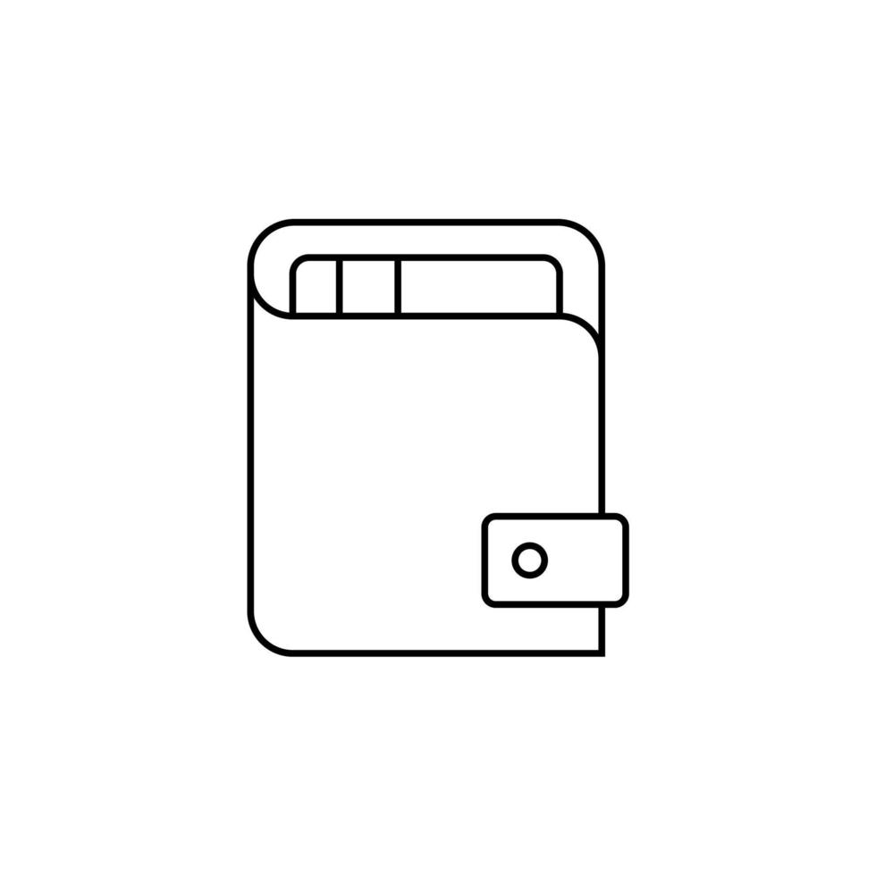 Credit Card, Payment Thin Line Icon Vector Illustration Logo Template. Suitable For Many Purposes.