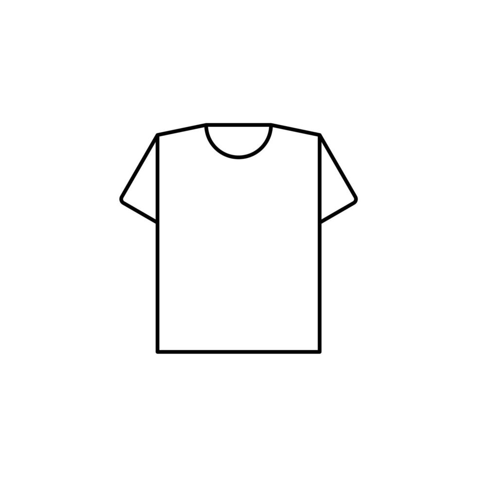 camisa, moda, polo, ropa delgada línea icono vector ilustración logotipo plantilla. adecuado para muchos propósitos.