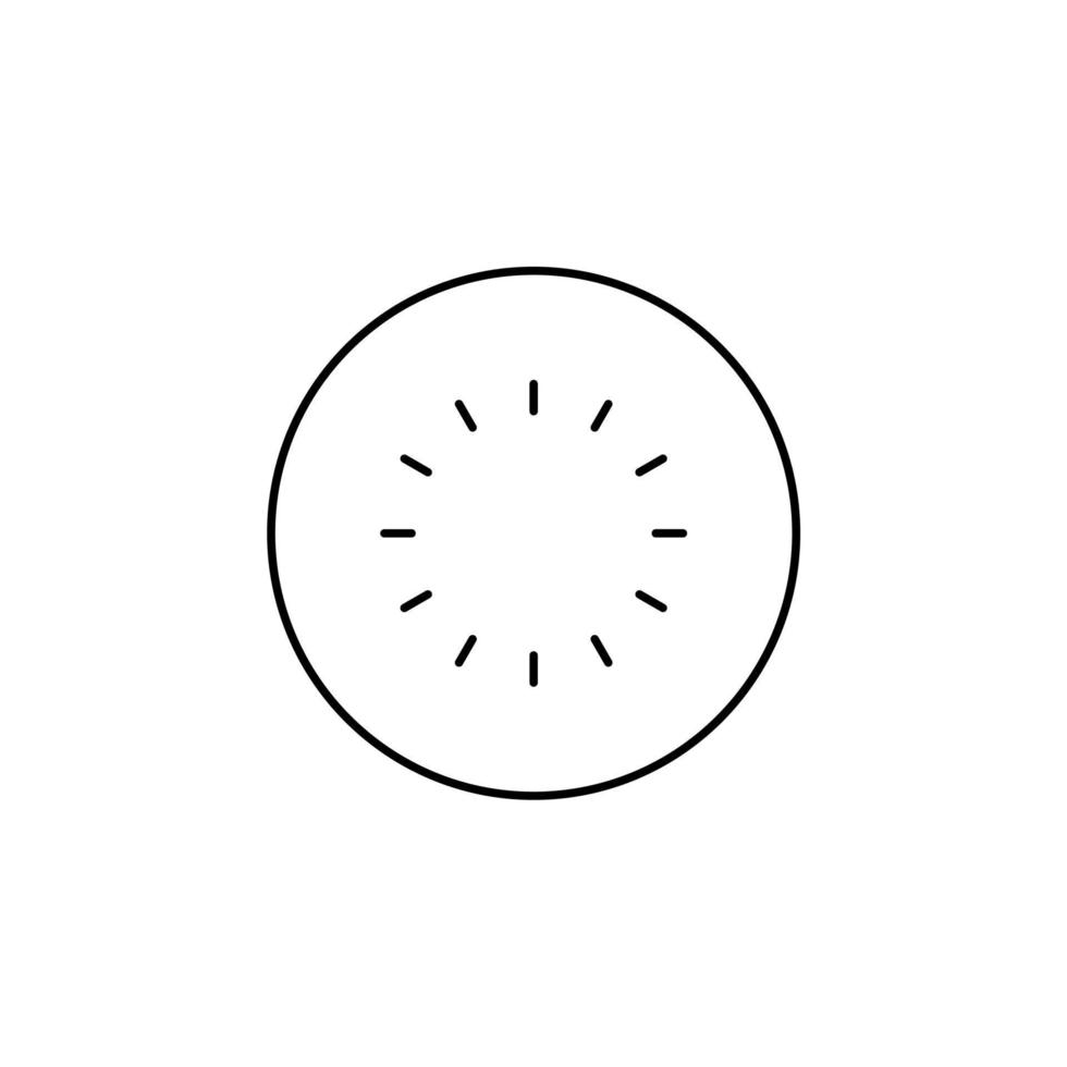 Kiwi Thin Line Icon Vector Illustration Logo Template. Suitable For Many Purposes.