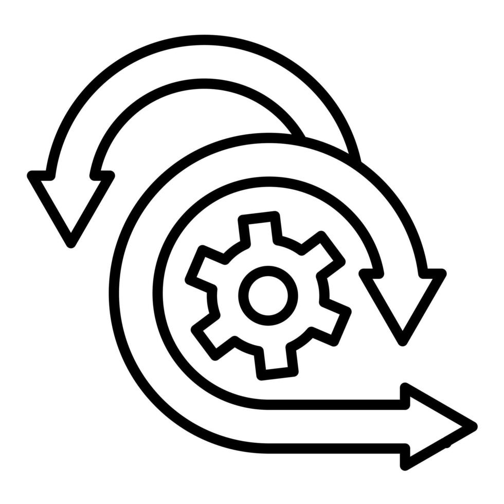 Scrum Line Icon vector