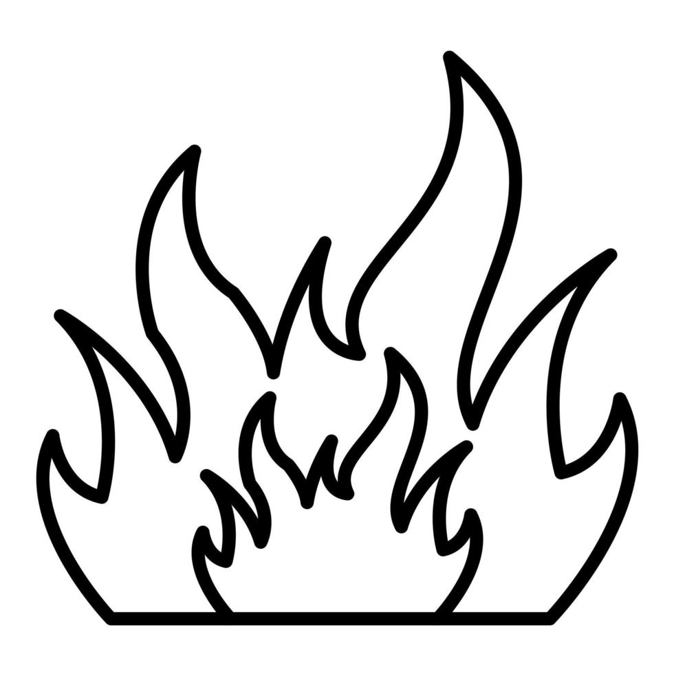 Fire Line Icon vector