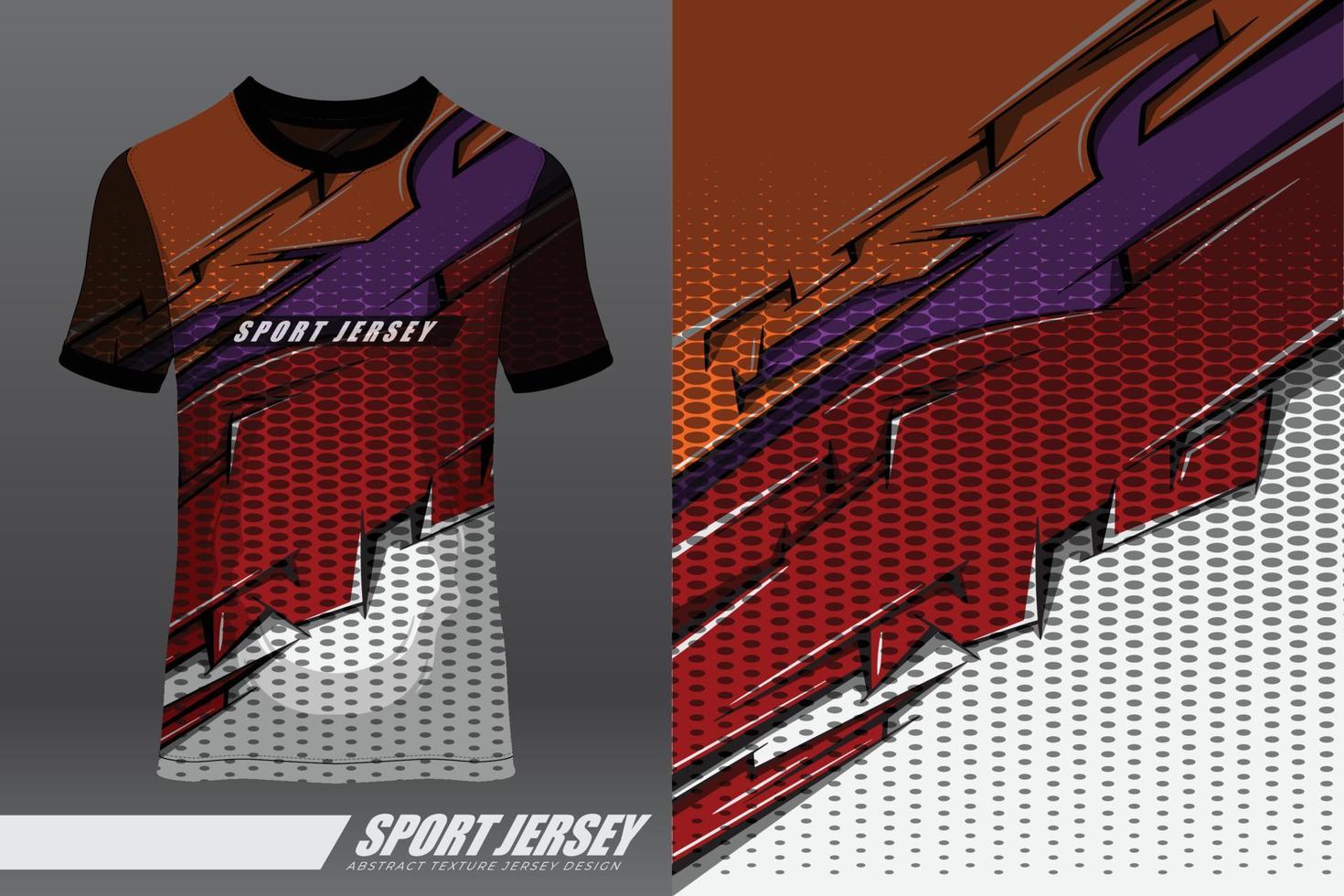 diseño deportivo de camiseta para carreras, jersey, ciclismo, fútbol, juegos, motocross vector