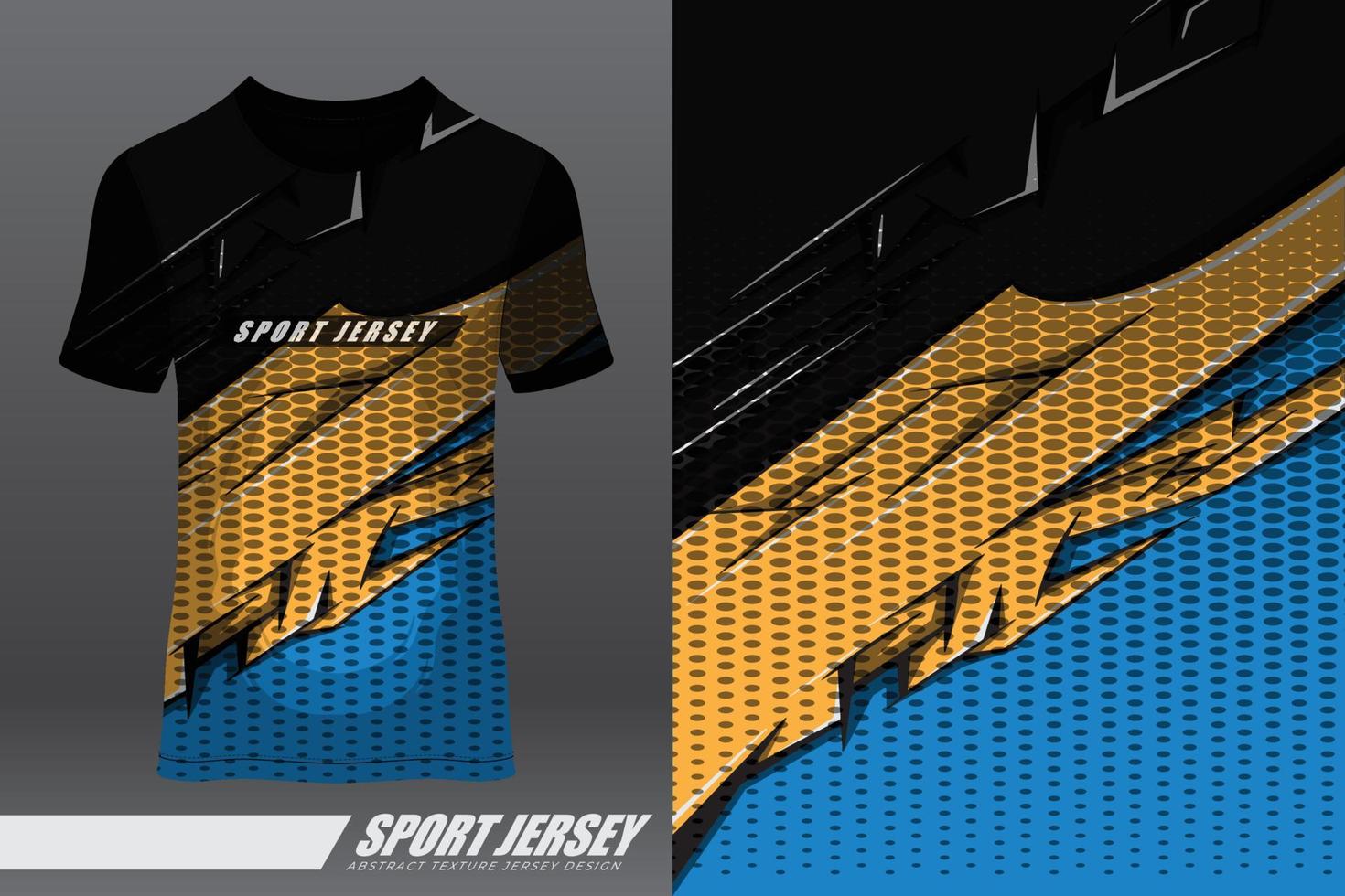 diseño deportivo de camiseta para carreras, jersey, ciclismo, fútbol, juegos, motocross vector