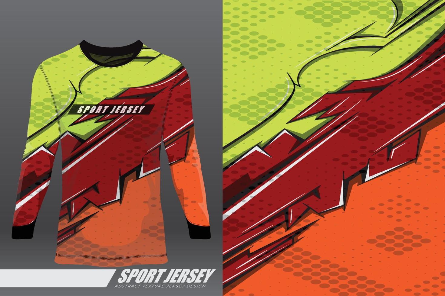 diseño deportivo de camiseta para carreras, jersey, ciclismo, fútbol, juegos, motocross vector